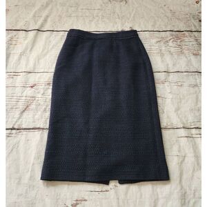 Boden Textured Tweed Pencil Skirt Size 4 Long
